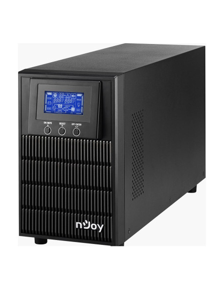 UPS NJOY UPS nJoy Aten PRO 1000, 1000VA/800W, On-line (double convension UPS), LCD Display, 3 Prize Schuko cu Protectie, Tower,