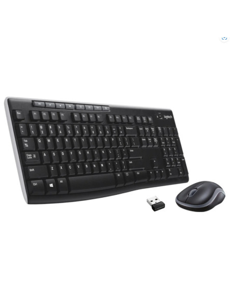 Kit mouse tastatura LOGITECH Kit Wireless tastatura si mouse Logitech Mk270, taste numerice, negru