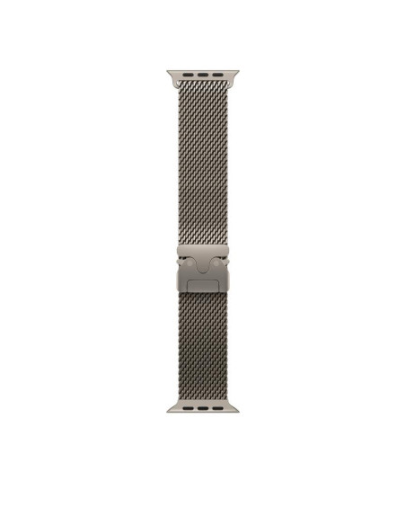 Bratari fitness APPLE Curea pentru Apple Watch 49mm Natural Titanium Milanese Loop - Large