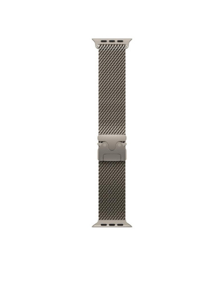 Bratari fitness APPLE Curea pentru Apple Watch 49mm Natural Titanium Milanese Loop - Small