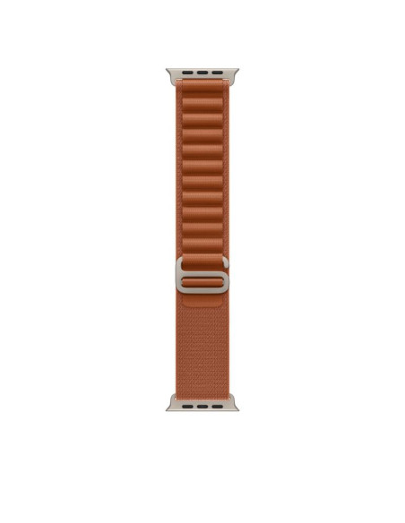 Bratari fitness APPLE Curea pentru Apple Watch 49mm Terra Cotta Alpine Loop - Small - Natural TitaniumFinish