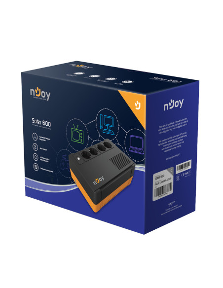 UPS NJOY UPS nJoy Soter 600, 600VA/ 360W, 4 Prize Schuko cu protectie