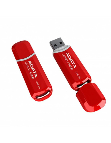 Memorii USB ADATA Memorie USB ADATA DashDrive UV150 64 GB, USB 3.0, Rosu
