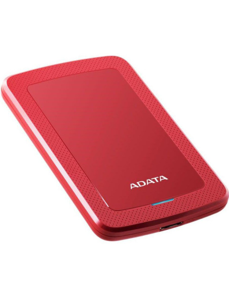 Hard Disk-uri externe ADATA HDD Extern Adata, 1TB, HV300, 2.5, USB 3.1, Senzor protectie socuri, Criptare Date, Ultraslim, Rosu