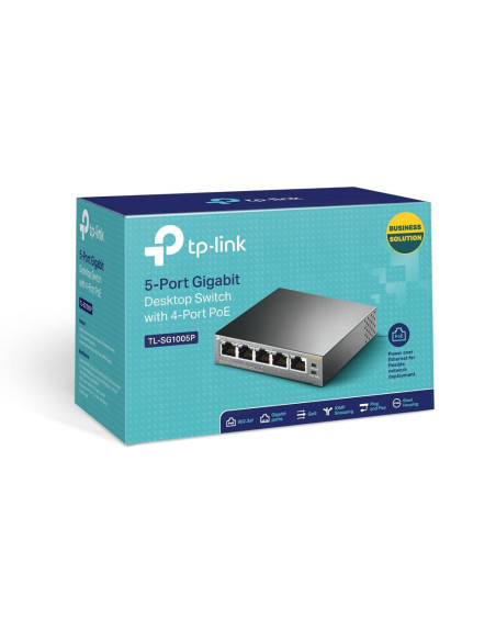 Switch-uri TP-LINK Switch TP-LINK TL-SG1005P, 5 port, 10/100/1000 Mbps