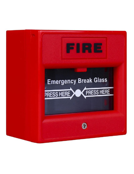 Accesorii OTHER Buton de incendiu cu geam de sticla, rosu ND-EBG911