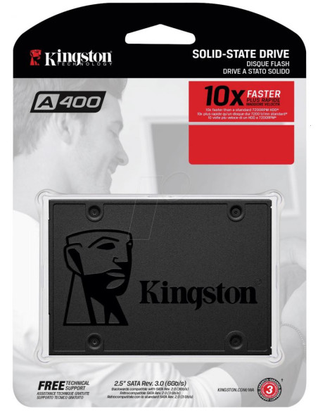 SSD-uri interne KINGSTON SSD Kingston A400, 480GB, 2.5", SATA III