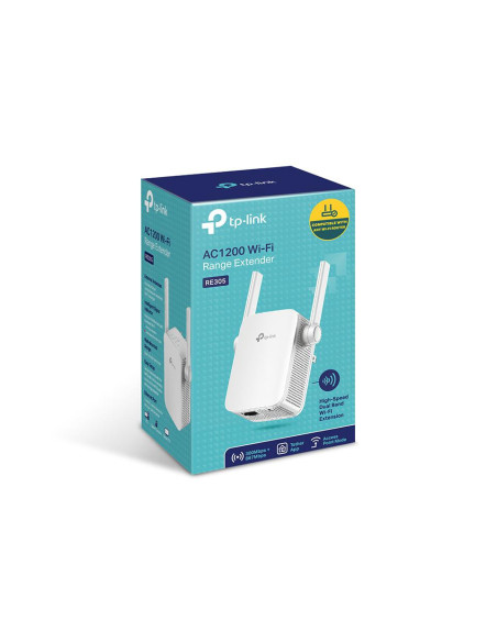 Smart home TP-link AC1200 Wi-Fi Range Extender, RE305, 2* external antenna, IEEE802.11ac, IEEE 802.11n, IEEE 802.11g, IEEE 802.1