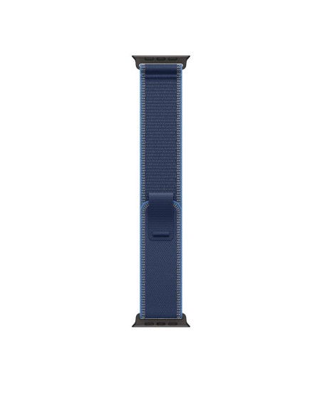 Bratari fitness APPLE Curea pentru Apple Watch 49mm Blue/Bright Blue Trail Loop - M/L - Black TitaniumFinish