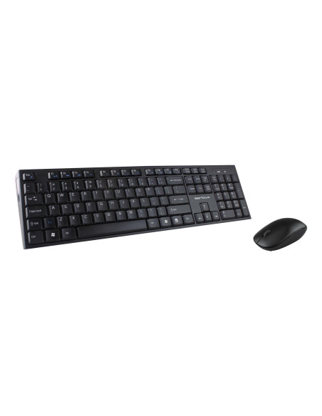 Kit mouse tastatura SERIOUX Kit tastatura + mouse Serioux NK9800WR, wireless 2.4GHz, US layout, multimedia, mouse optic 1200dpi,