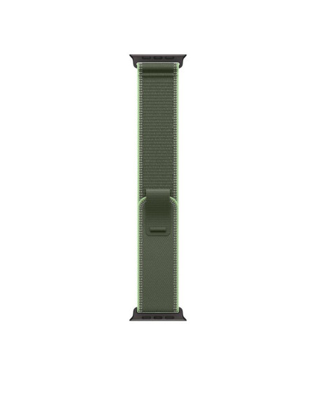 Bratari fitness APPLE Curea pentru Apple Watch 49mm Green/Neon Trail Loop - S/M - Black Titanium Finish