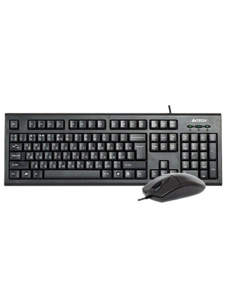 Access point & Range Ext. A4TECH Kit Wired tastatura si mouse A4TECH KR-8520D, taste numerice, negru