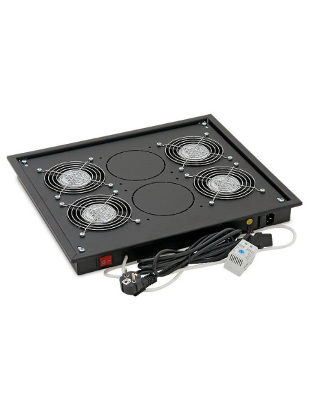 Cabinete metalice / Rack -uri TRITON PANOU VENTILATIE 4X TERMOST NEGRU