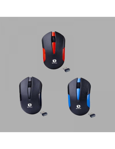 Mouse SERIOUX Mouse Serioux wireless, Drago 300, 1000dpi, rosu, baterie AA inclusa ,receptor nano, blister, USB