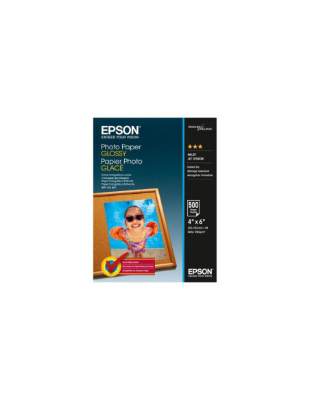 Hartie foto EPSON Hartie foto Epson S042549, dimensiune 10x15cm, 500 coli, tip glossy, greutate 200g/m2