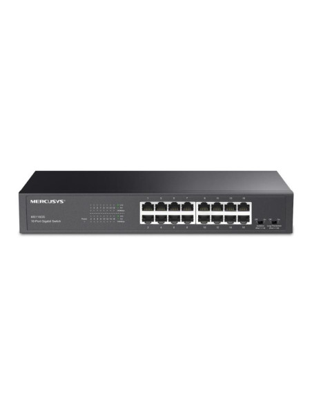 Switch-uri MERCUSYS 16-Port Gigabit Desktop/Rackmount Switch, interfata 16×10/100/1000Mbps RJ45 Ports, Auto-Negotiation, Auto MD