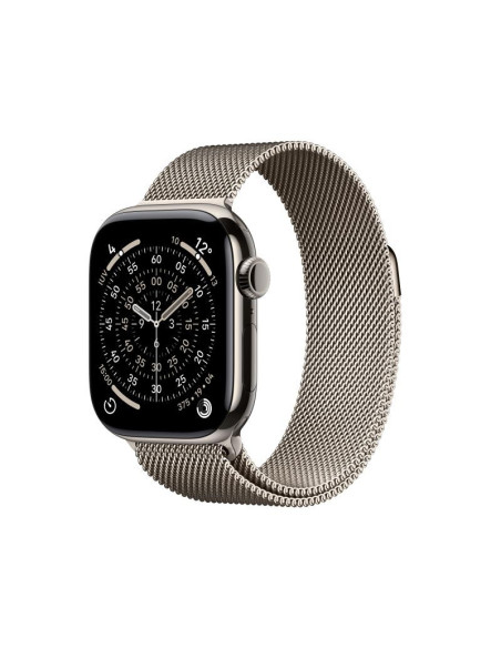 SmartWatch-uri Apple Watch Series 11 GPS + Cellular 42mm Natural Titanium Case with Natural Milanese Loop