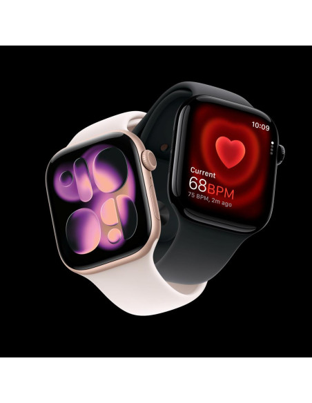 SmartWatch-uri Apple Watch Series 11 GPS + Cellular 42mm Rose Gold Aluminium Case with Light Blush Sport Band - M/L