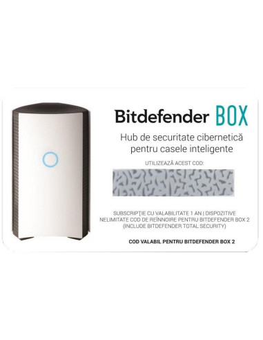 Servicii Bitdefender BOX subscription scratch...