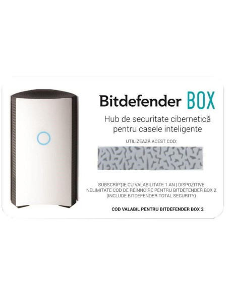 Servicii Bitdefender BOX subscription scratch card unlimited, 1 an