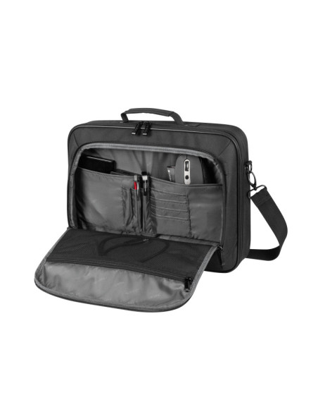 Geantă laptop NATEC Geanta laptop Natec Boxer Lite, compatibilitate dimensiune laptop 15.6"-16", 2 compartimente, material Polye