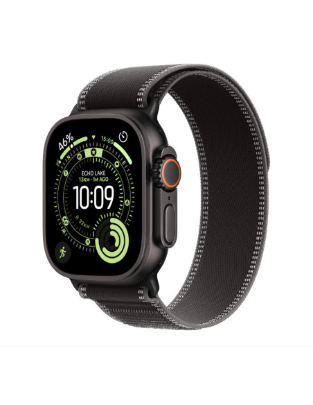 SmartWatch-uri Apple Watch Ultra 3 GPS + Cellular 49mm Black Titanium Case with Black/Charcoal Trail Loop - S/M