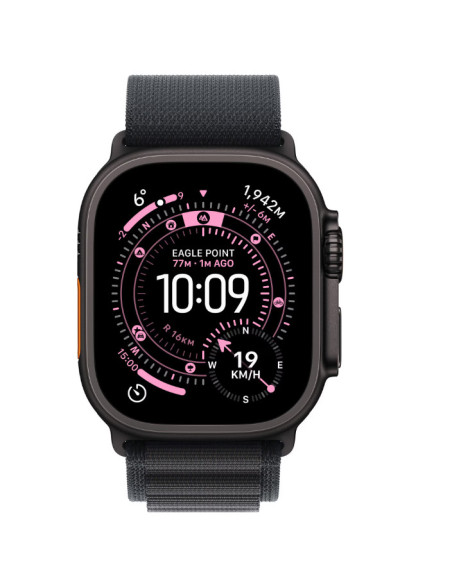 SmartWatch-uri Apple Watch Ultra 3 GPS + Cellular 49mm Black Titanium Case with Black Alpine Loop - Large