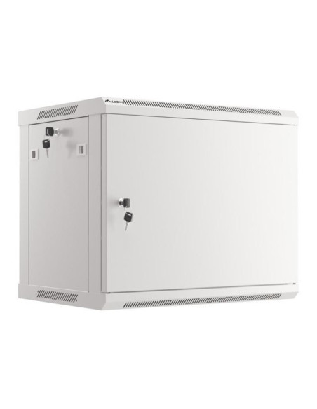 Cabinete metalice / Rack -uri LANBERG Dulap rack de perete 19", 9U, 600x450 mm, pentru asamblare, usa metalica, gri,
