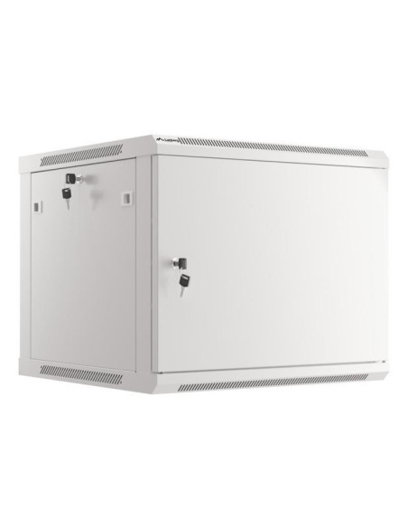 Cabinete metalice / Rack -uri LANBERG Dulap rack de perete 19", 9U, 600x600 mm, pentru asamblare, usa metalica, gri,