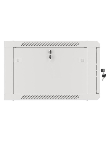 Cabinete metalice / Rack -uri LANBERG Dulap rack de perete 19", 6U, 600x600 mm, usa din sticla, gri, V2