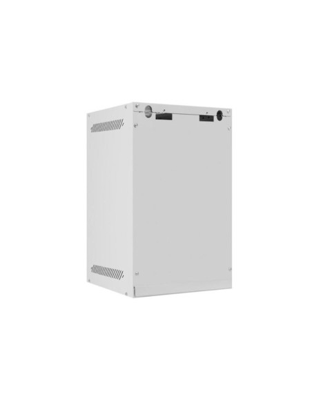 Cabinete metalice / Rack -uri LANBERG Dulap rack 10" perete 9U / 280x310 (flat pack) cu ușă din sticlă, gri