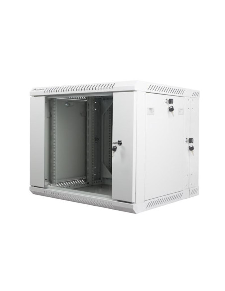 Cabinete metalice / Rack -uri LANBERG Dulap rack 19" perete secțiune dublă 9U / 600x600 (flat pack) gri