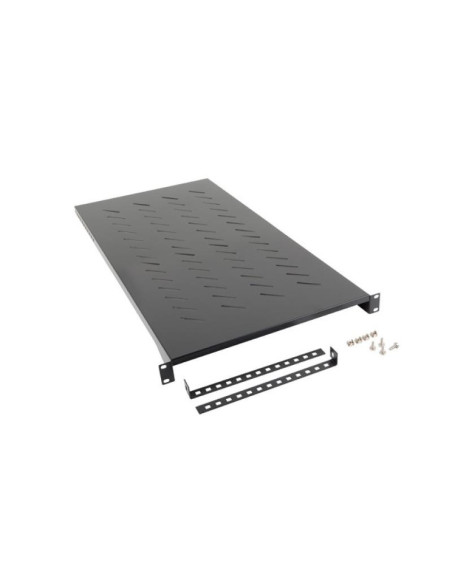 Accesorii LANBERG Poliță fixă 19" 1200 mm negru (1U / 483x910 mm, max. 25 kg, prindere în 4 puncte)