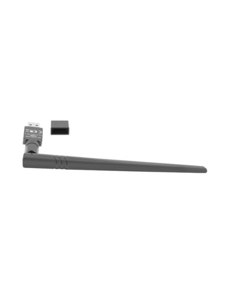 Cabluri periferice LANBERG Adaptor USB placă rețea wireless NC-0300-WIE N300, 1x antenă internă + 1x externă