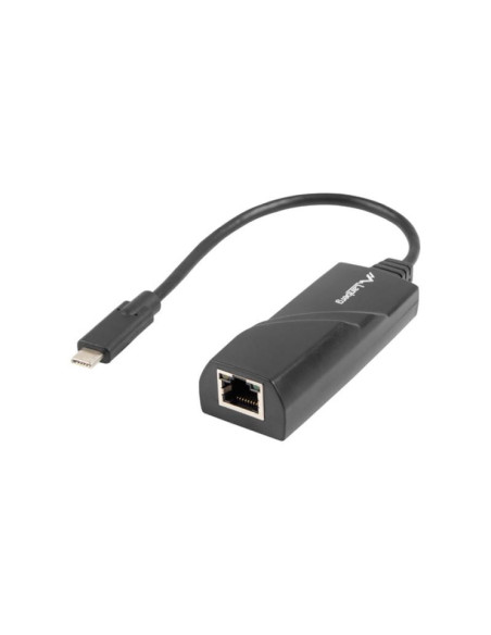 Cabluri periferice LANBERG Adaptor rețea USB-C 3.1 RJ45 1x RJ45 1 Gb, cu cablu