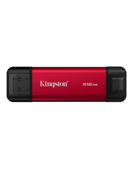 SSD-uri externe KINGSTON SSD extern KINGSTON Dual Portable, 512 GB, USB 3.2 Gen 2, negru