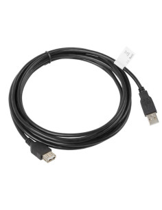 Cabluri periferice LANBERG Cablu USB-A M/F 2.0 3 m negru
