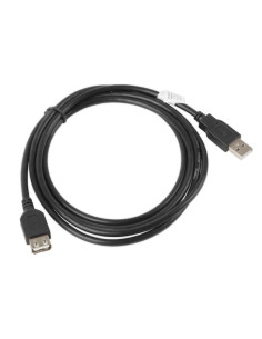 Cabluri periferice LANBERG Cablu USB-A M/F 2.0 1,8 m negru