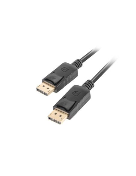 Cabluri video LANBERG Cablu DisplayPort M/M 19 pini v1.2 0,5 m 4K negru