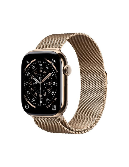 SmartWatch-uri Apple Watch Series 11 GPS + Cellular 46mm Gold Titanium Case with Gold Milanese Loop - S/M