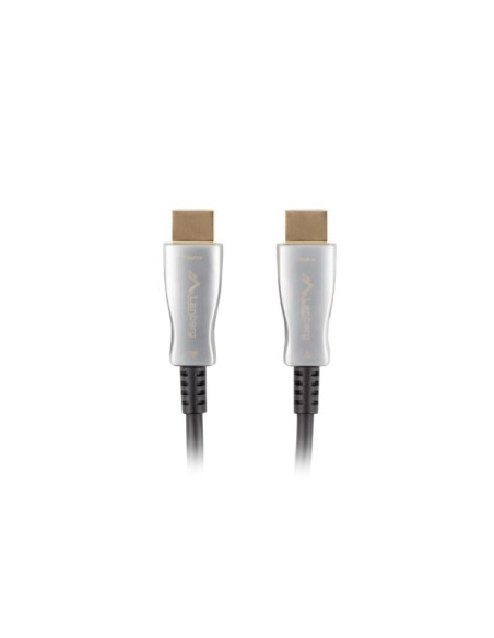Cabluri video LANBERG Cablu HDMI M/M v2.0 100 m optic negru AOC