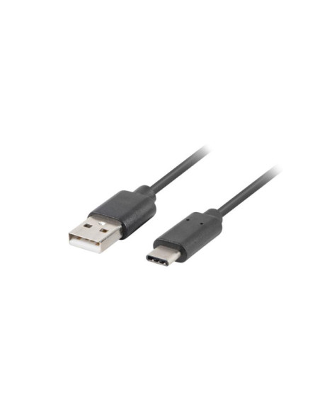 Cabluri periferice LANBERG Cablu USB-C(M) USB-A(M) 2.0 0,5 m negru