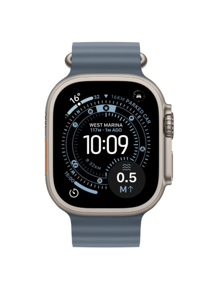 SmartWatch-uri Apple Watch Ultra 3 GPS + Cellular 49mm Natural Titanium Case with Anchor Blue Ocean Band