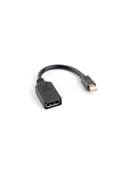 Cabluri periferice LANBERG Cablu adaptor Mini DisplayPort(M) 1.1 - DisplayPort(F) 10 cm negru