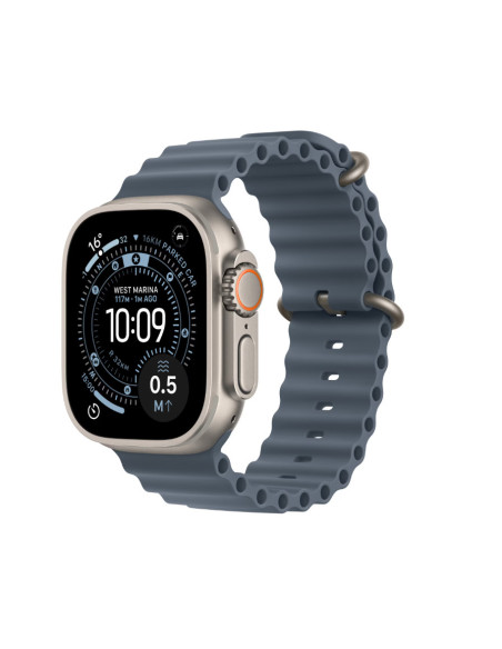 SmartWatch-uri Apple Watch Ultra 3 GPS + Cellular 49mm Natural Titanium Case with Anchor Blue Ocean Band