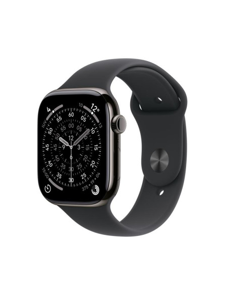 SmartWatch-uri Apple Watch Series 11 GPS + Cellular 46mm Slate Titanium Case with Black Sport Band - S/M