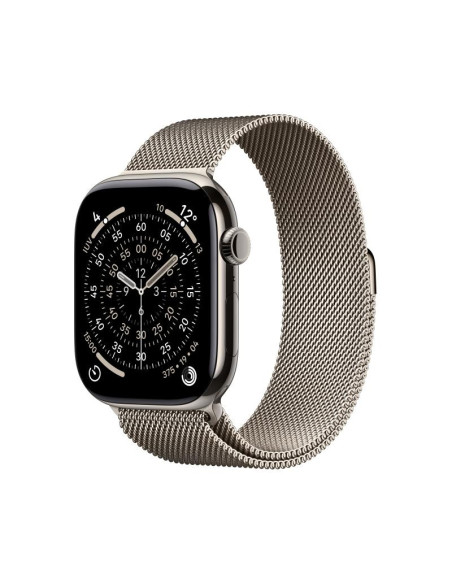SmartWatch-uri Apple Watch Series 11 GPS + Cellular 46mm Natural Titanium Case with Natural Milanese Loop - S/M