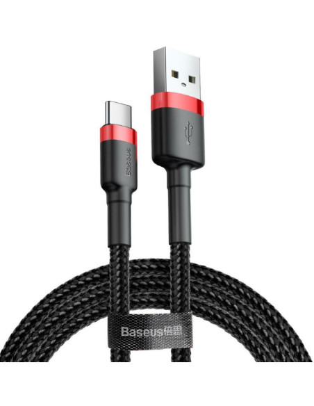 Cabluri periferice BASEUS Cablu alimentare si date Baseus Cafule, Fast Charging Data Cable pt. smartphone, USB la USB Type-C, 10