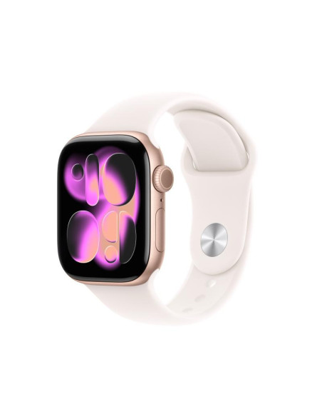 SmartWatch-uri Apple Watch Series 11 GPS 42mm Rose Gold Aluminium Case with Light Blush Sport Band - S/M