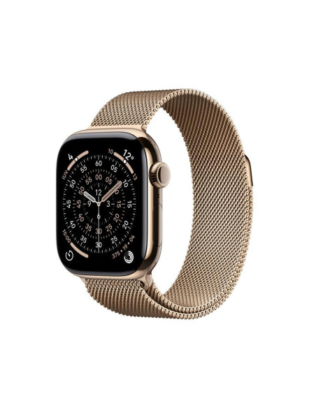 SmartWatch-uri Apple Watch Series 11 GPS + Cellular 42mm Gold Titanium Case with Gold Milanese Loop